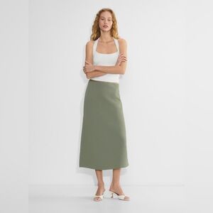 NWT - Aritzia Wilfred Devotion Skirt - Size 8 - Smoky Sage